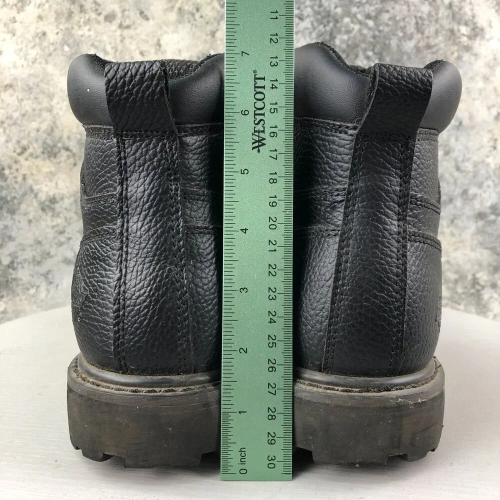 Dickies Men's Size 10.5 Prowler Black Leather Steel Toe Slip Resistant Work Boot